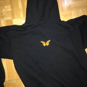 Black oversized hoodie